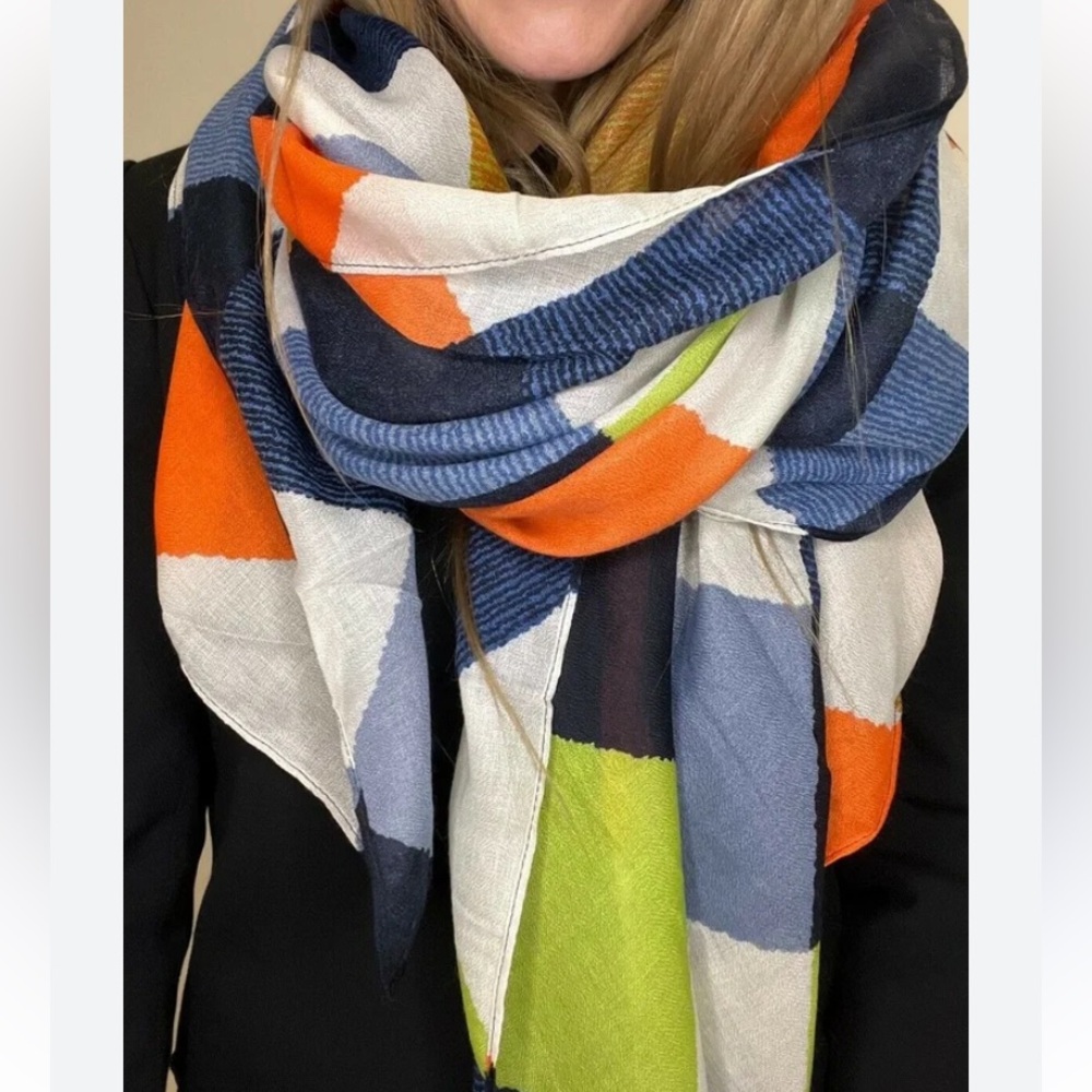 💙Viscose Multicolored Scarf Shawl